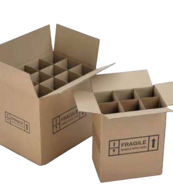 12X8.5X8.5 Inches 7 Ply Corrugated Die Cutting Box - Color: Multicolor