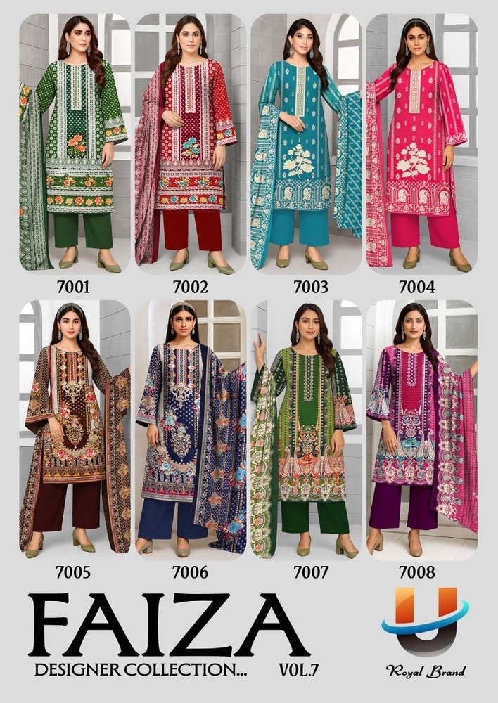Royal Faiza Vol-7  Dress Material