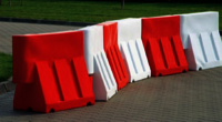 Water Road Barrier - Color: Red