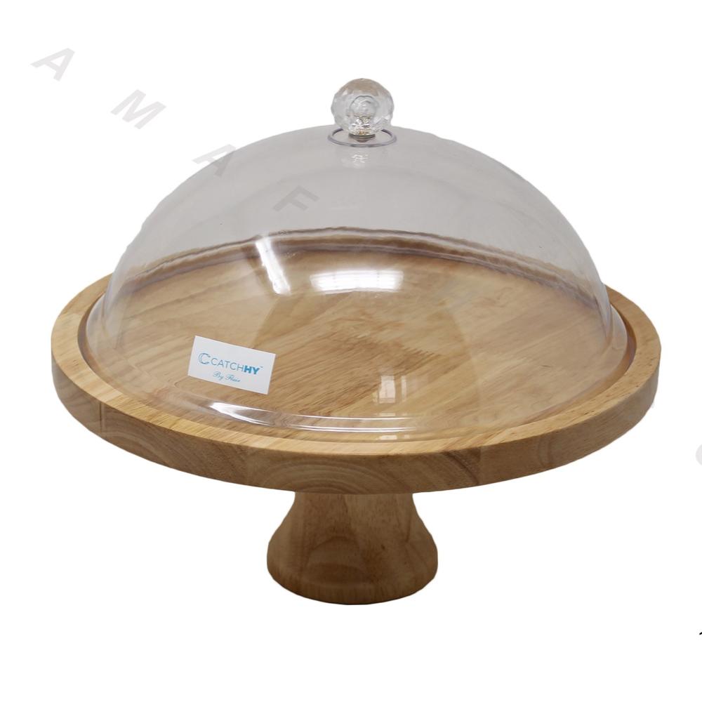 WOODEN CAKE STAND