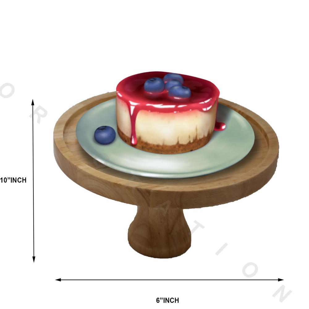 WOODEN CAKE STAND