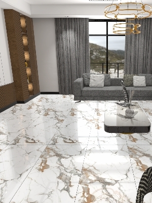 Vitrified Floor Tiles - Color: White