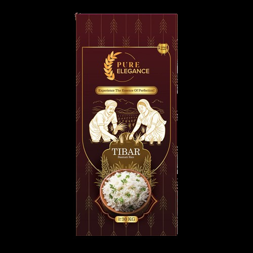30Kg Tibar Basmati Rice - Color: White