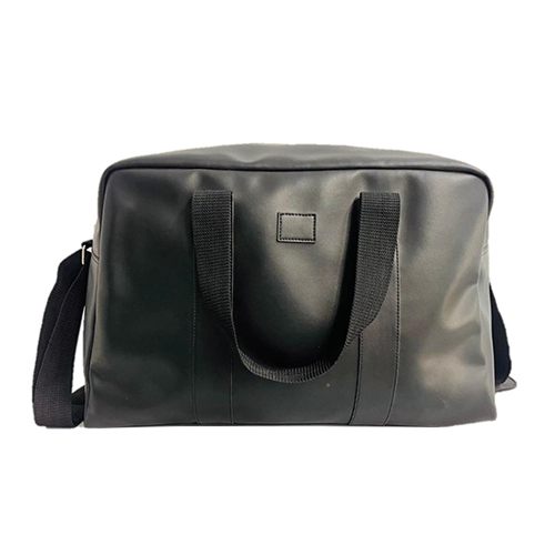 B-286 Black Pu Travelling Hand Duffle Bag - Design: Premium