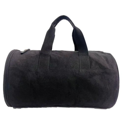 Black Travelling Canvas Duffle Bag