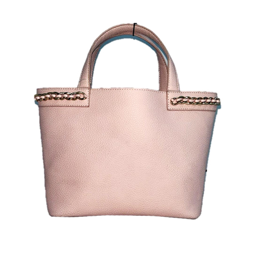 B-0651 Pink Leather Handbag - Design: Premium