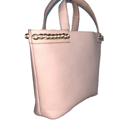 B-0651 Pink Leather Handbag
