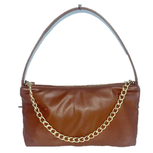 Brown Leather Small Handbag