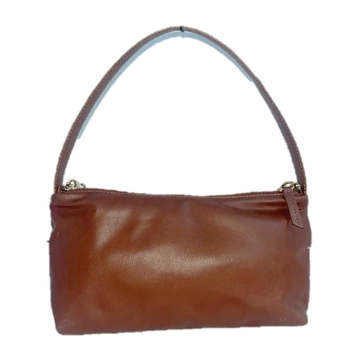 B-0508 Brown Leather Small Handbag - Design: Premium