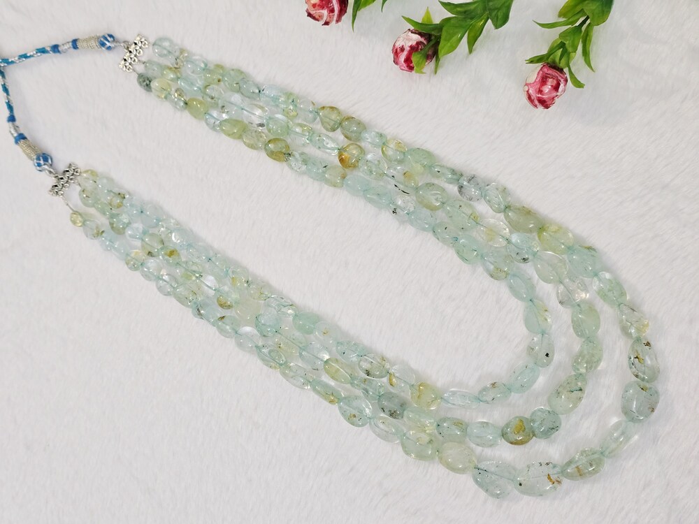 Natural Rare Barrel Stone Necklace - Design: Elegant