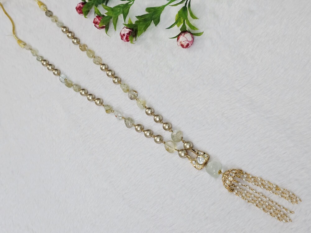 Stone And Pearl Necklace - Design: Modern
