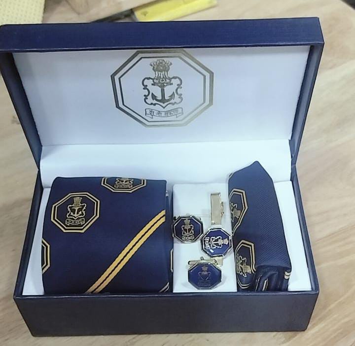 Silk Indian Army Neck Tie - Color: Maroon