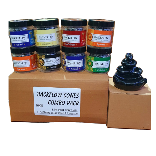 Floral Backflow Incense Cones 100g - Burning Time: 30 Minutes