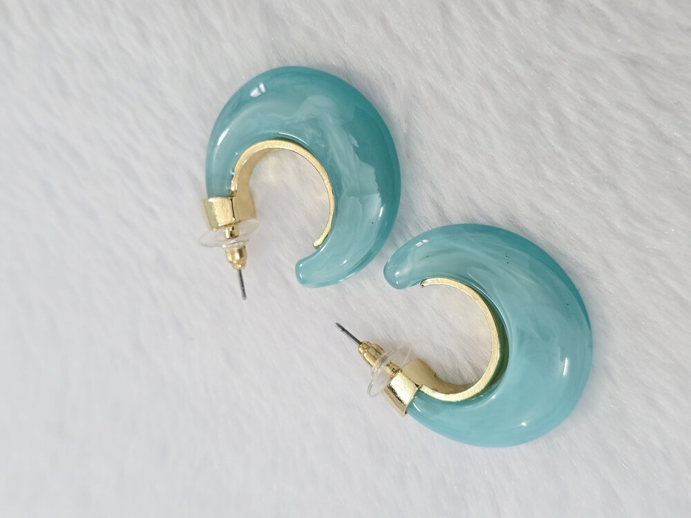 Western Earrings - Color: White