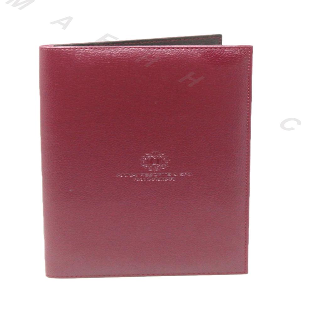 Maroon And Black Bill Folder - Material: Leatherette