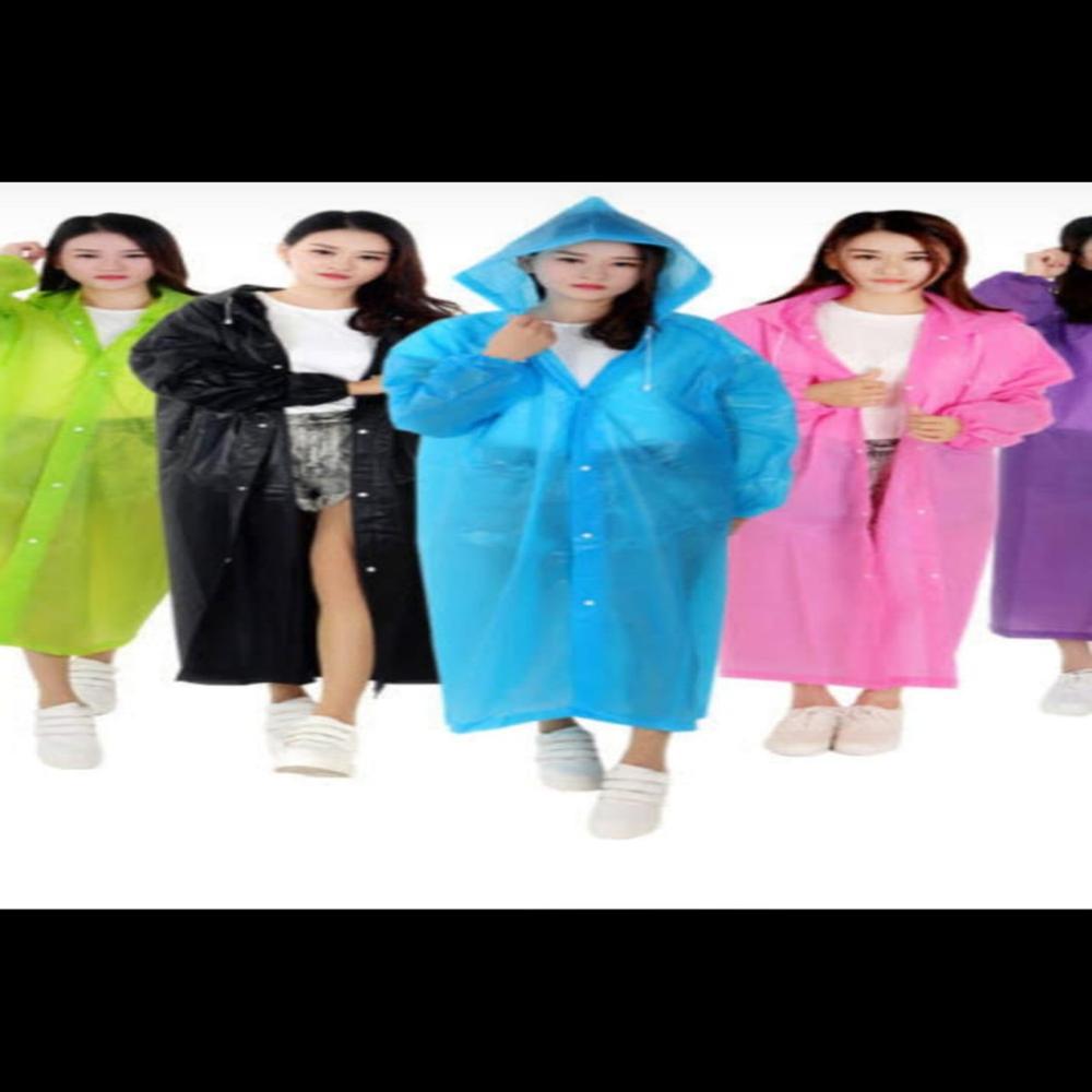 Solid Color Plain Raincoat - Color: Different Available
