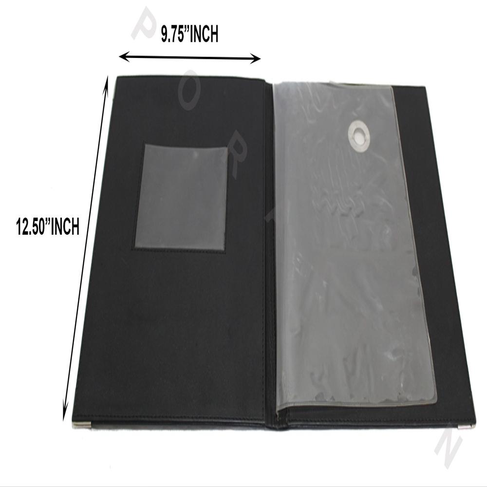 Single Leather Menu Folder