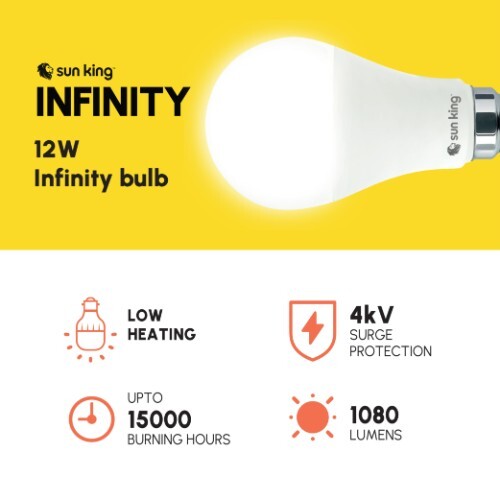 SUN KING 12 W LED Infinity  Energy Efficient Bulb With Hybrid Technology