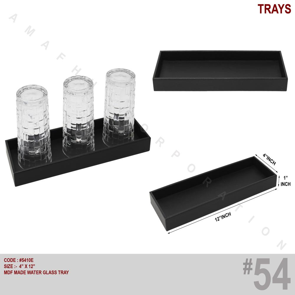 Mdf-Made Water Glass Tray - Thickness: 1 Inch
