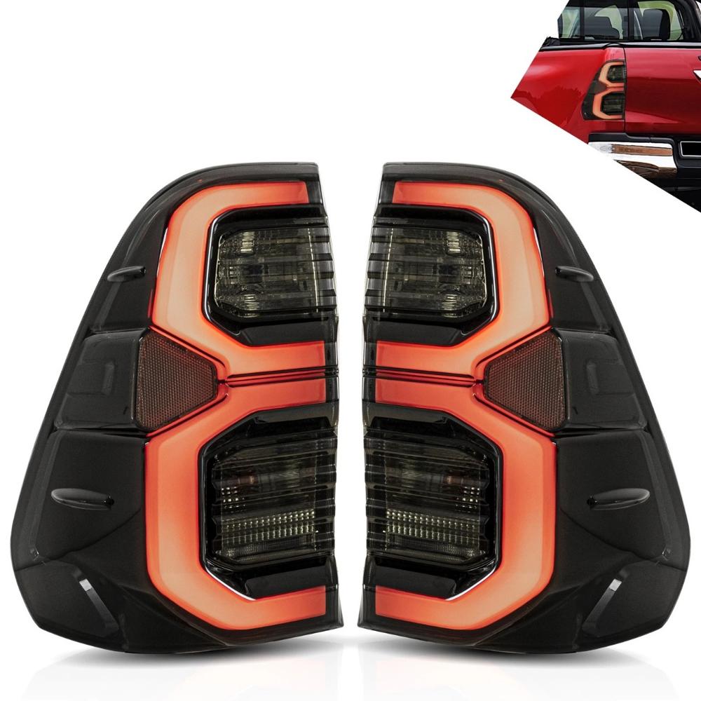 K D Taillight Backlight For Toyota Hilux 2022-Now (Smoky Black)