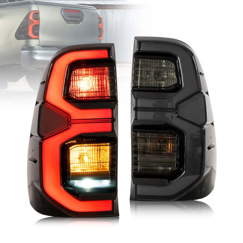 K D Taillight Backlight For Toyota Hilux 2022-Now (Smoky Black)