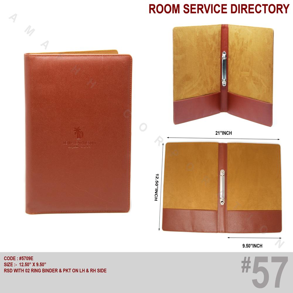 Room Service Directory 2 Ring - Color: Mustard