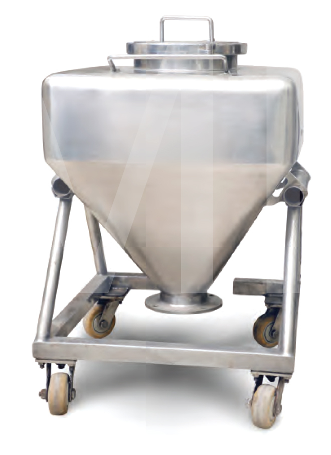 Bin With Trolly - Color: Silver