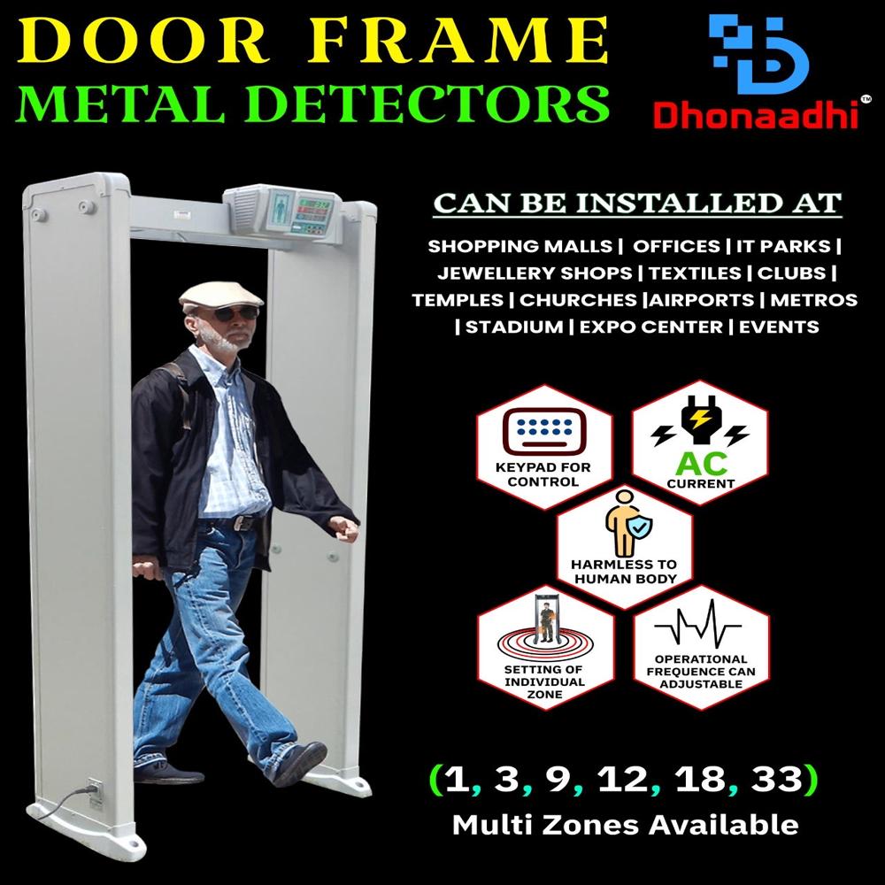18 Zone Door Frame Metal Detector - Application: Airports And Seaports
