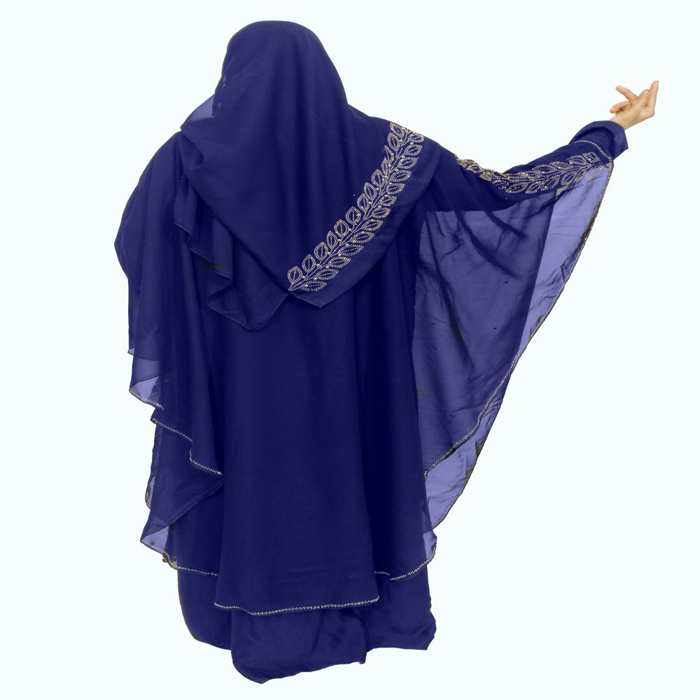Blue Abaya Beads & Stoned Burqa For Women Modest Wear Islamic Dubai ...