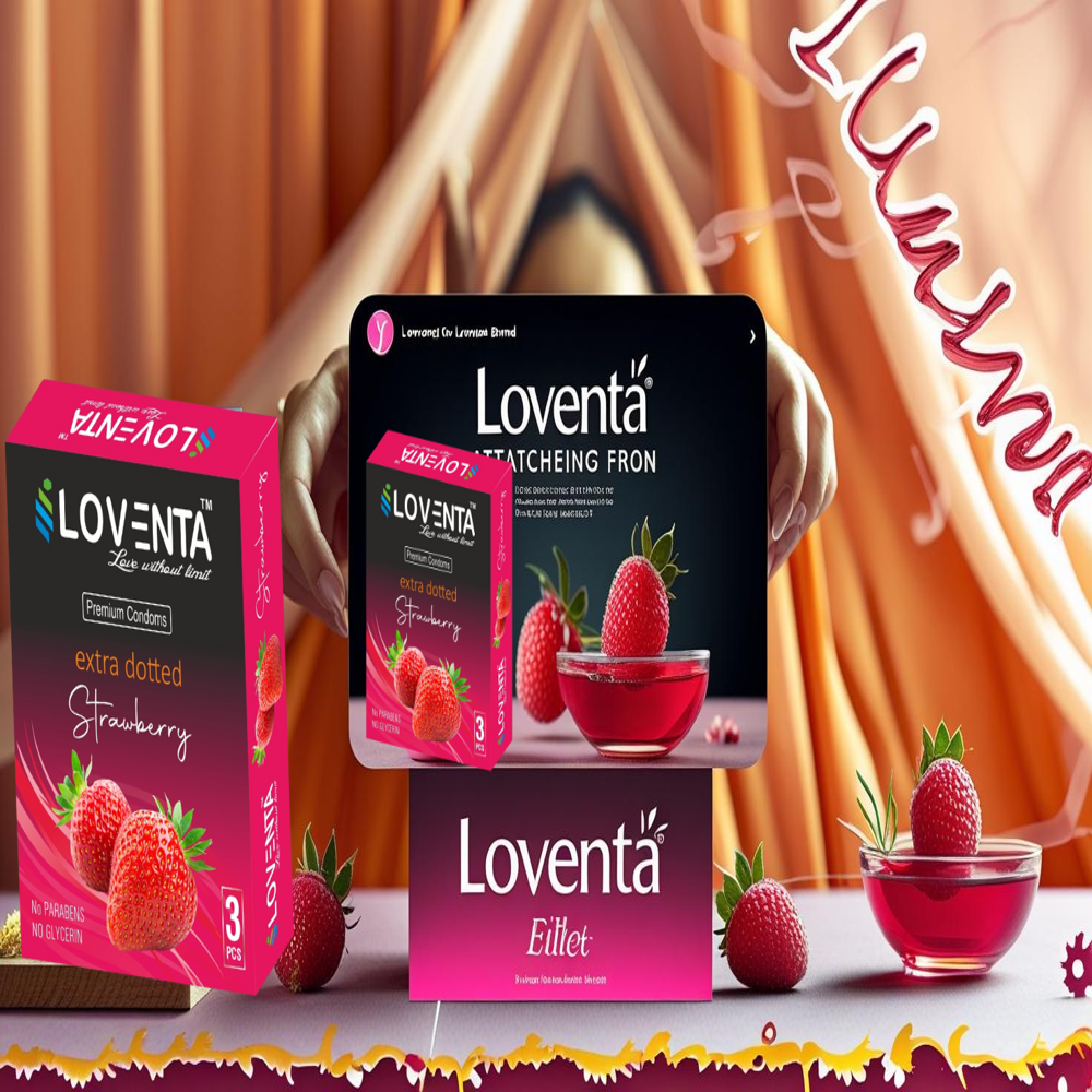 Dotted Condom - Flavor: Chocolate/ Strawberry/ Banana/ Jasmin /Vanilla.
