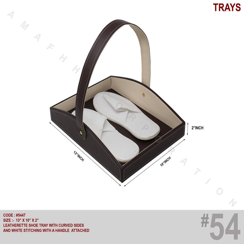 Leatherette Shoe Tray