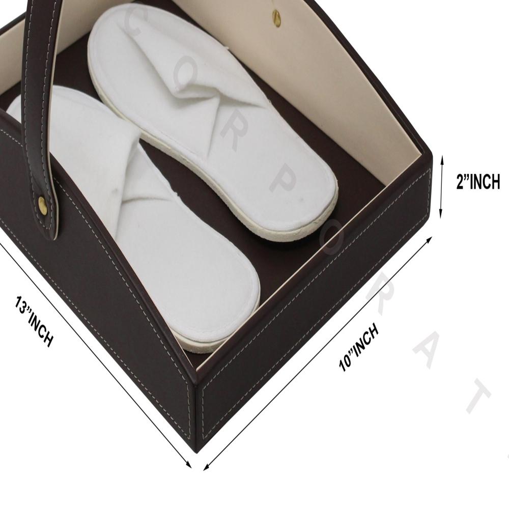 Leatherette Shoe Tray - Application: Hotels