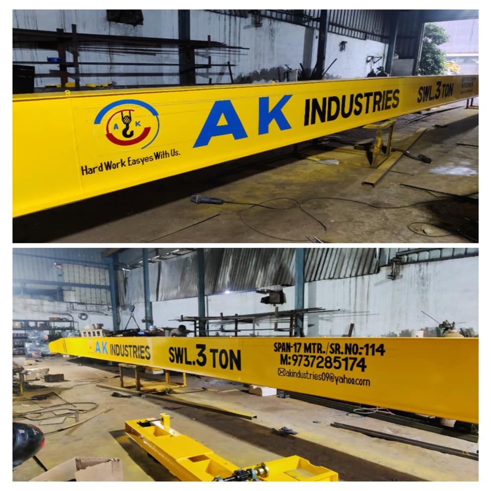 Electric Mild Steel Single Girder EOT Crane