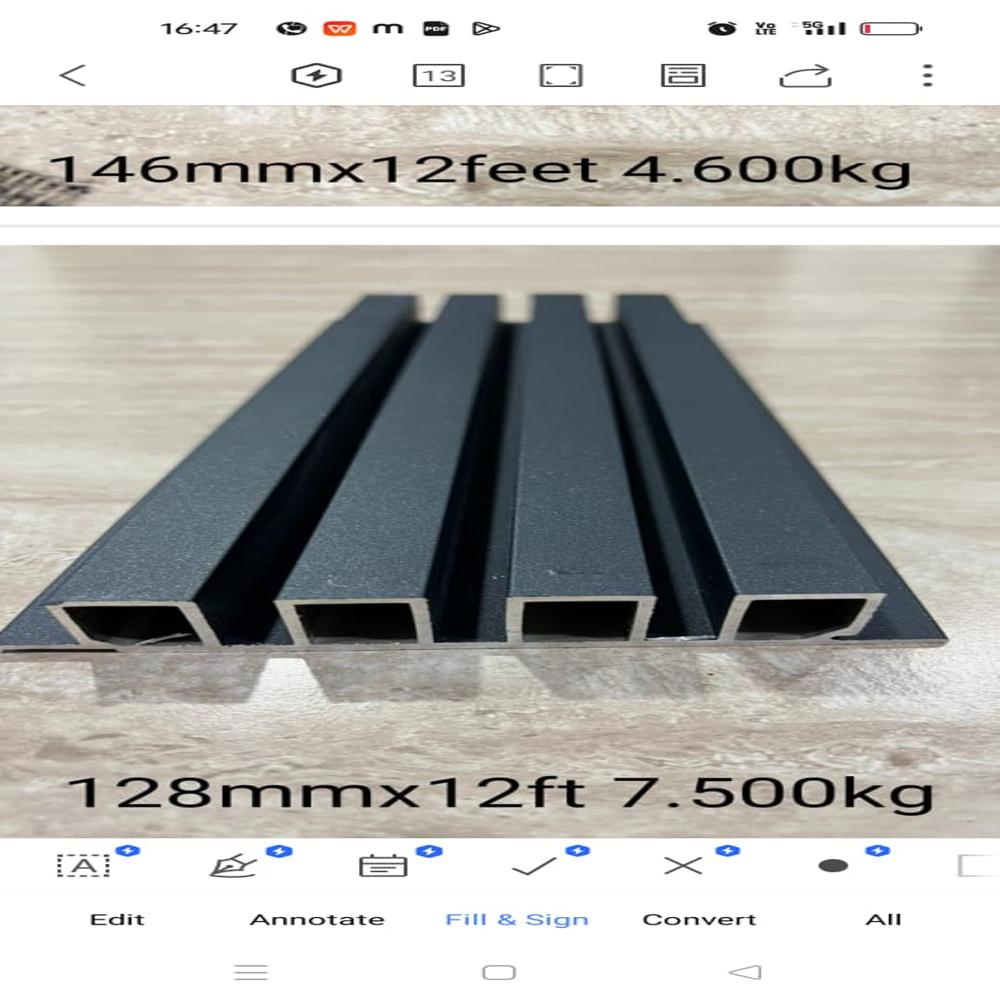 Sunshade louvers, curved rectangular airfoil profiles, RAL colour, powder-coated PVDF finishes anodised  architectural aluminium louvers customization