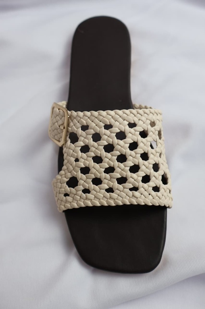 Asha Patta Slipper - Color: Green