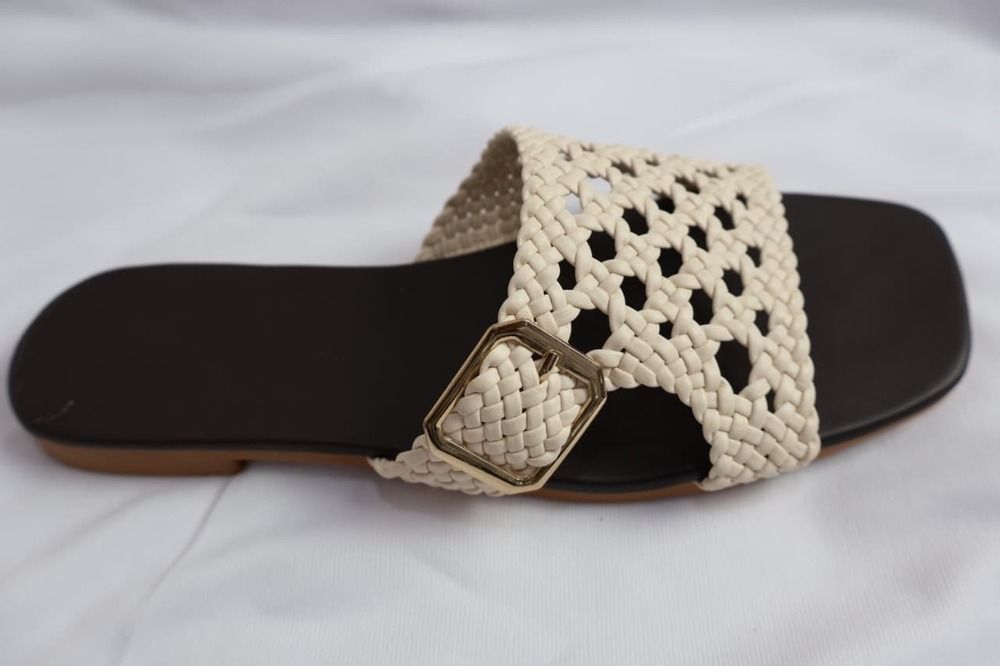 Asha Patta Slipper - Color: Green