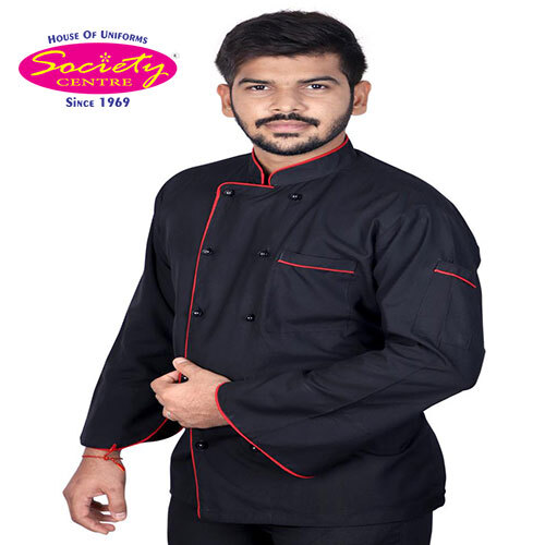 Hotel Mens Chef Coat - Collar Type: Stand Collar