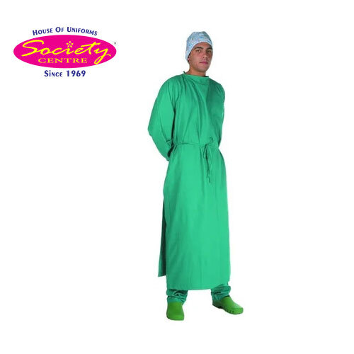 Green Surgical Gown - Fabric Type: Cotton