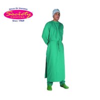 Green Surgical Gown - Fabric Type: Cotton