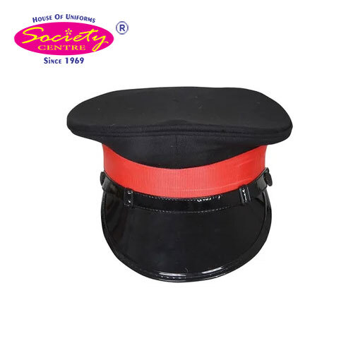 Security Guard Uniform Cap - Color: Black