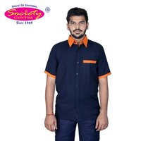 Mens Petrol Pump Shirt - Color: Blue
