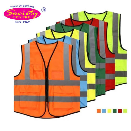 Industrial Reflective Safety Jacket - Color: Orange