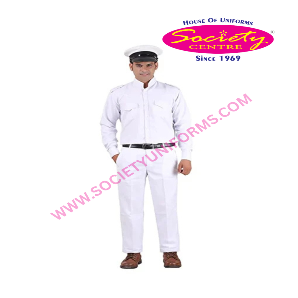 Car Driver Uniform - Color: White