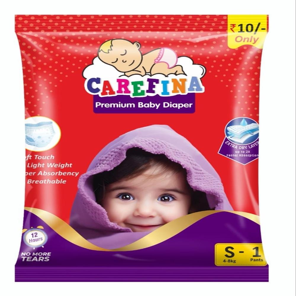 Carefina Baby Diaper (single Pcs) - Color: White