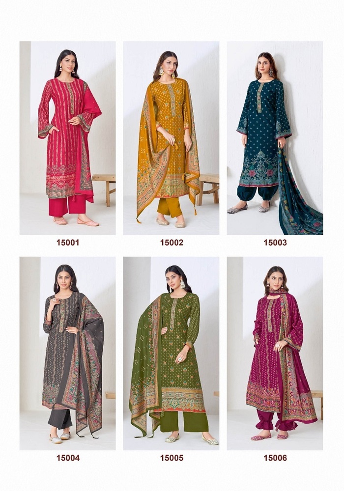 Suryajyoti Pushpa Vol 15 Dress Material