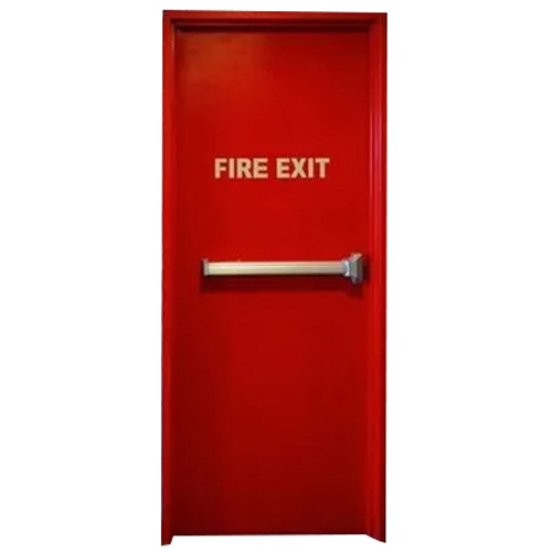 Emergency Single Door With Panic Bar - Design: Smooth
