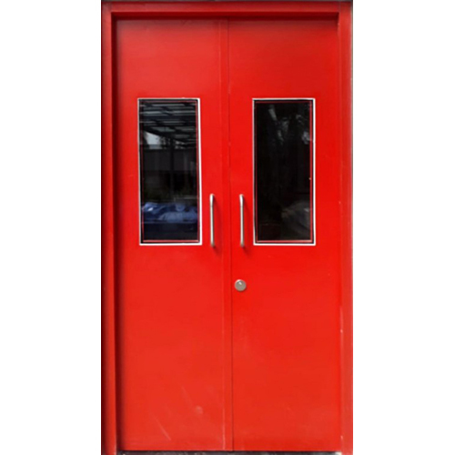 Emergency Double Door With Panic Bar - Air Volume: 100 Kilometer/Hr (Kph)