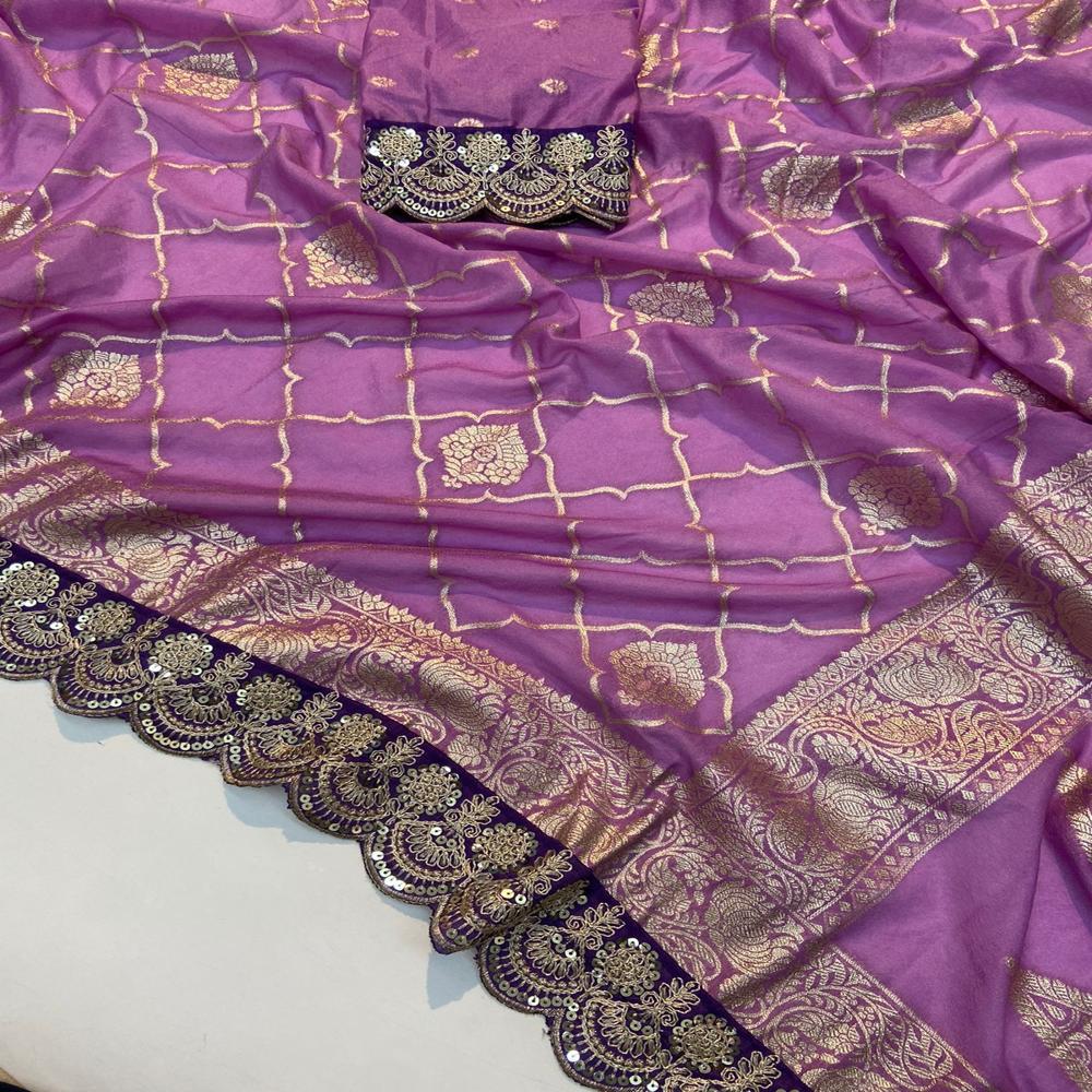 Traditional Women Blue Saree