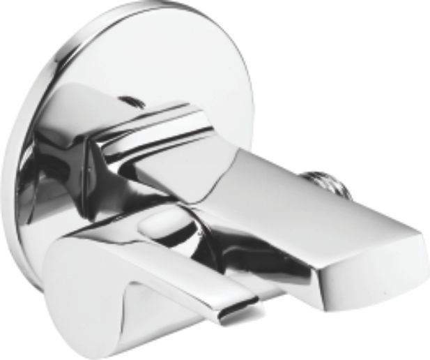 Choco Angle Cock - Brass, Customize Size, Nickel Color | Glossy Finish, Round Shape, Ideal For Bath Hardware Sets