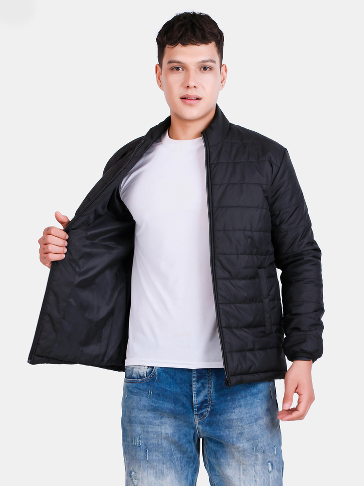 Mens Puffer Jacket - Color: Black